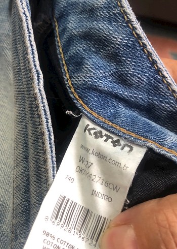 Rahat Kesim normal Boy Açık Mavi Kot Pantolon - Görsel 6