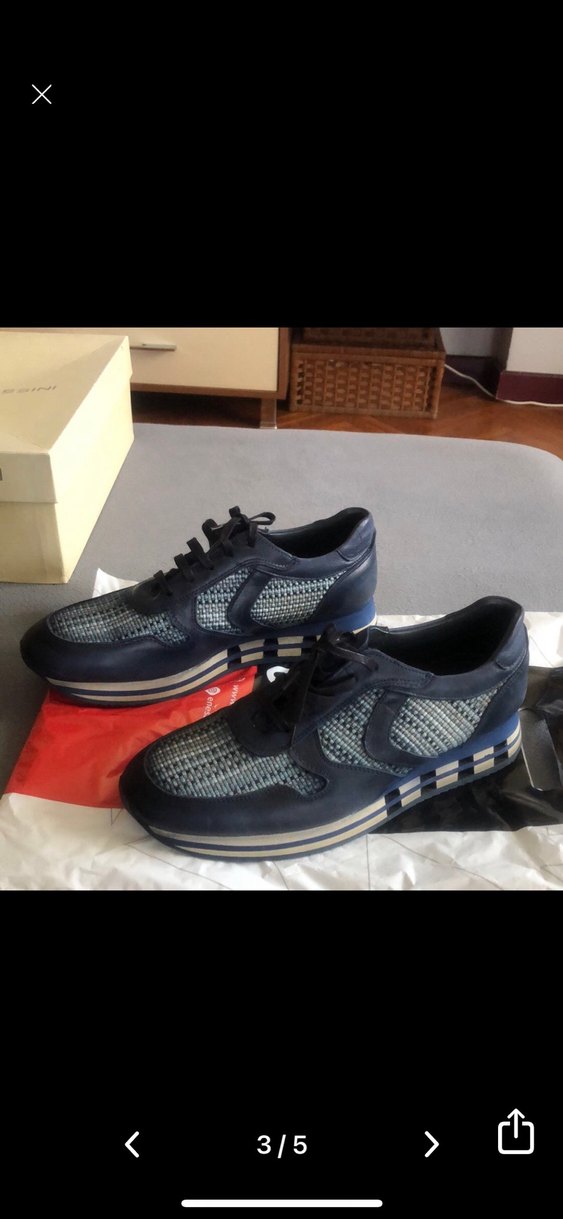 Erkek Lacivert Bağcıklı Blok Topuk Spor Ayakkabı - Görsel 3