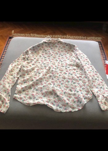 Çiçek Desenli Pamuklu Bohem Uzun Kollu Gömlek - Görsel 3