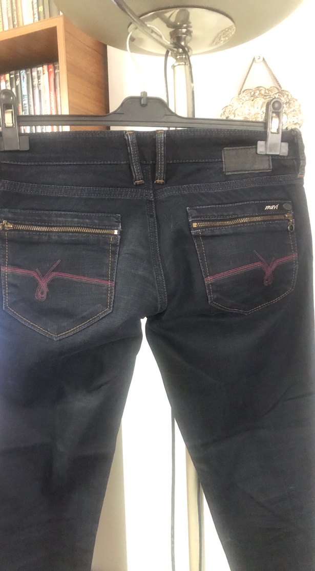 Siyah Midi Boy Kadın Denim Jean - Görsel 4