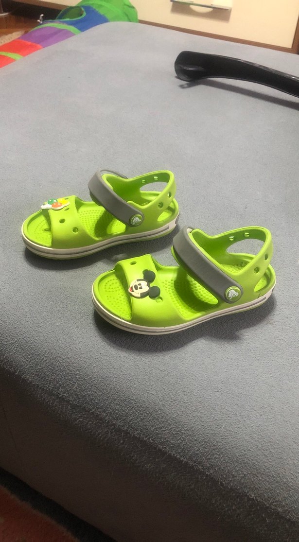 Yeşil crosc çocuk sandalet - Görsel 2