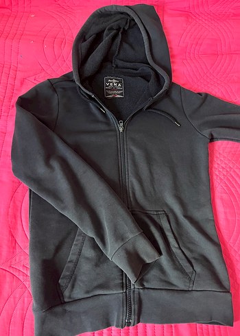 Erkek/kadın lacivert Fermuarlı Yüksek Yakalı Sweatshirt - Görsel 4