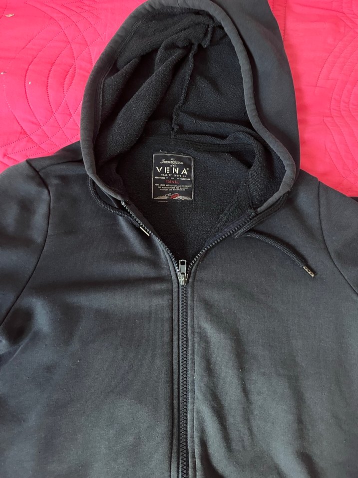 Erkek/kadın lacivert Fermuarlı Yüksek Yakalı Sweatshirt - Görsel 2