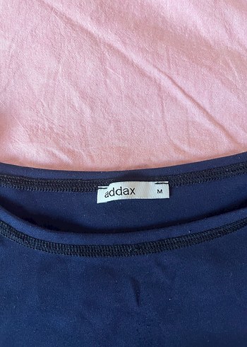 Lacivert Kısa Kollu Basic Kadın Tişört - Görsel 2