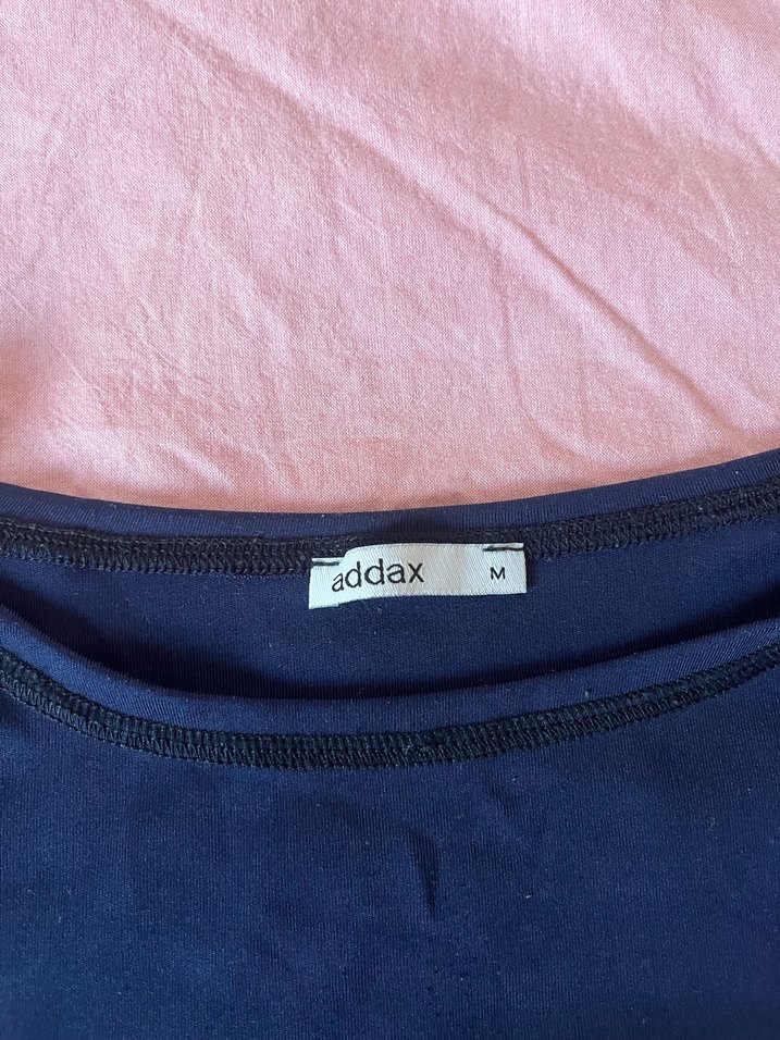 Lacivert Kısa Kollu Basic Kadın Tişört - Görsel 2