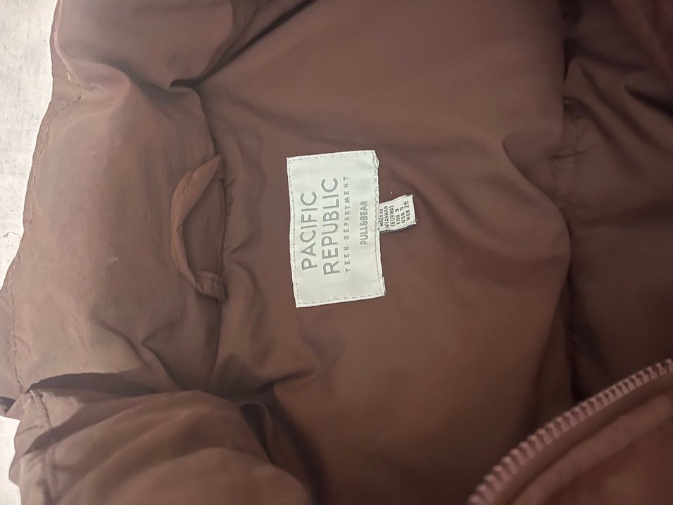 bordo Kadın Midi Kısa Mont - Görsel 2