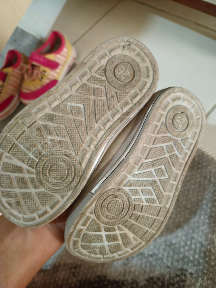 Kız Çocuk Beyaz Payetli Spor Ayakkabı - Görsel 3