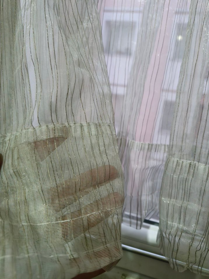 Bohem Tarzı Beyaz Tül Perde - Görsel 2