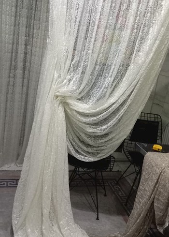 krem fon perde 2 kanat - Görsel 4