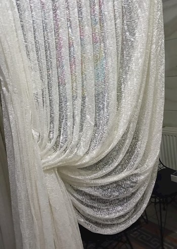 krem fon perde 2 kanat - Görsel 3