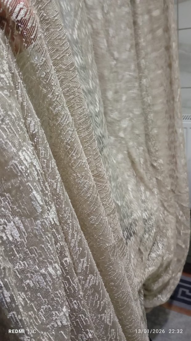 Bej Yılan Desenli Bohem Perde - Görsel 2