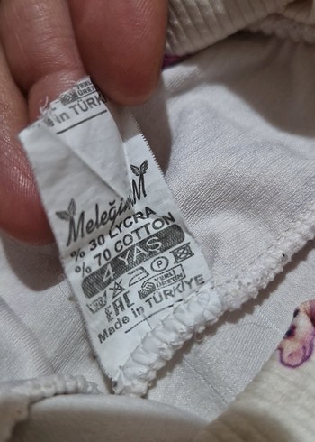 Mor ve Gri Unicorn Desenli Kız Taytı - Görsel 3