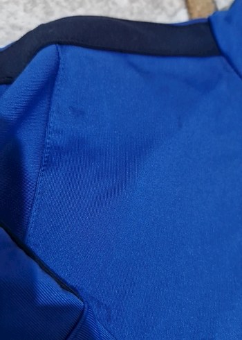 Mavi Fermuarlı Erkek Yüksek Yakalı Sweatshirt - Görsel 2