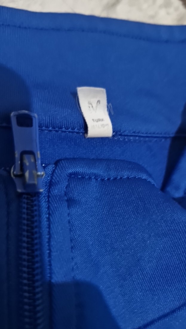 Mavi Fermuarlı Erkek Yüksek Yakalı Sweatshirt - Görsel 3