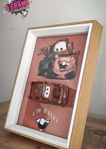 Arabalar Mater 3D Dekoratif Tablo 15x21cm - Görsel 2