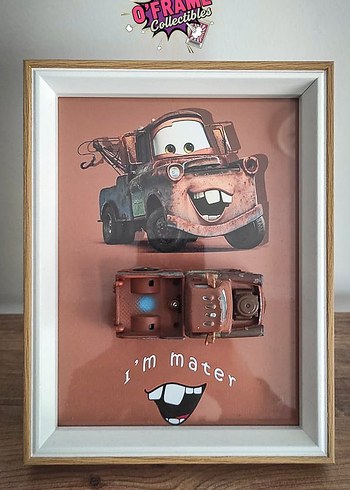 Arabalar Mater 3D Dekoratif Tablo 15x21cm - Görsel 3