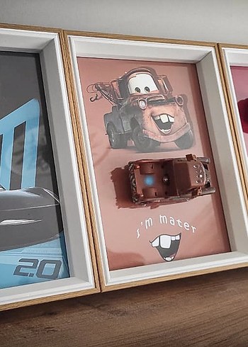 Arabalar Mater 3D Dekoratif Tablo 15x21cm - Görsel 6