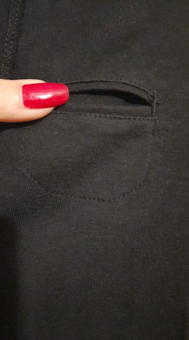 Kadın V Yaka Uzun Kollu Tshirt - Görsel 4