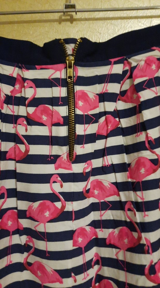 Pembe Flamingo Desenli Kısa etek - Görsel 2