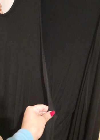 Kolsuz Siyah Penye Yelek - Görsel 2