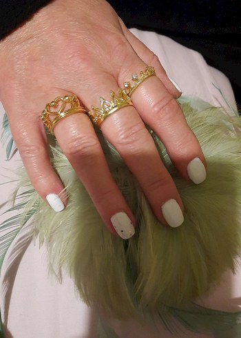 3 ADET ALTIN TAÇ YÜZÜK - Görsel 3