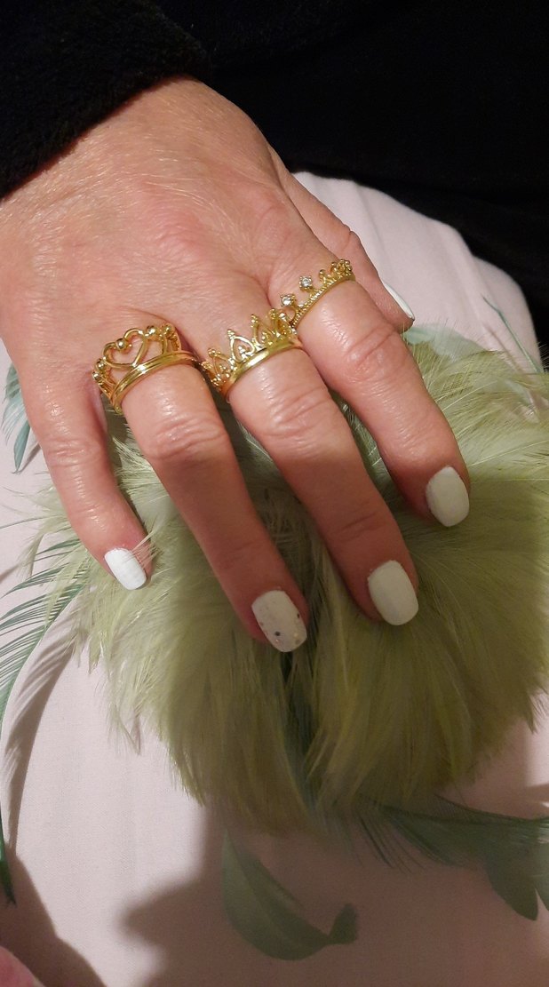 3 ADET ALTIN TAÇ YÜZÜK - Görsel 3