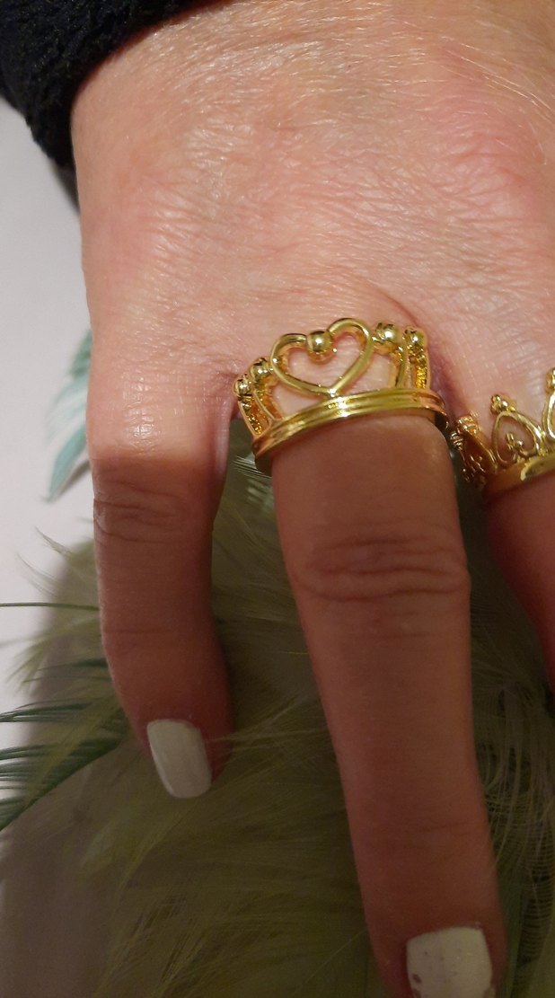 3 ADET ALTIN TAÇ YÜZÜK - Görsel 4