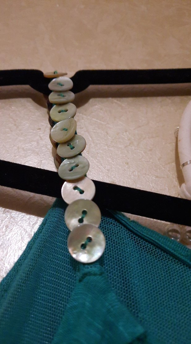 Kadın Yeşil Uzun BATİK Askılı Elbise - Görsel 3