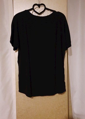 Siyah  Baskılı Kadın Tişört - Görsel 4