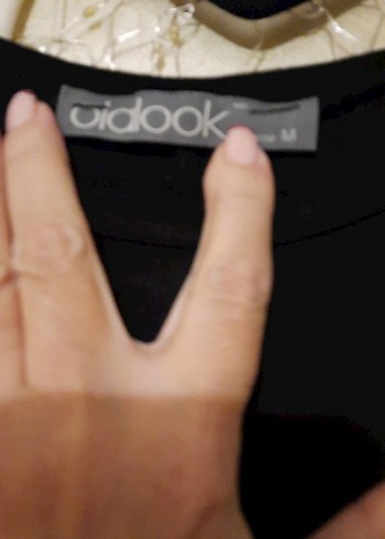 Siyah  Baskılı Kadın Tişört - Görsel 3