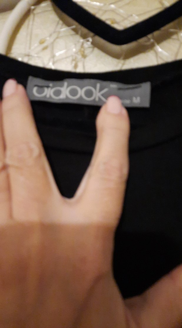 Siyah  Baskılı Kadın Tişört - Görsel 3