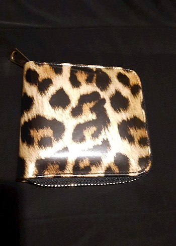 Leopar Desenli Deri Kadın Cüzdanı - Görsel 2