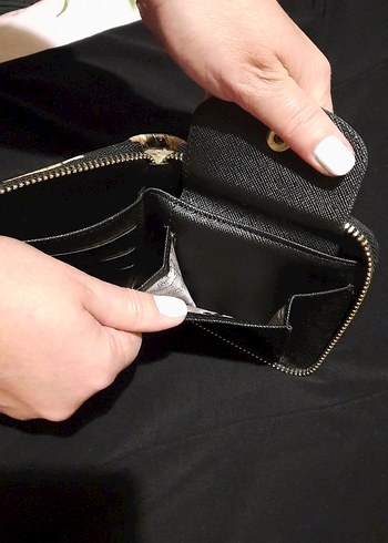 Leopar Desenli Deri Kadın Cüzdanı - Görsel 4