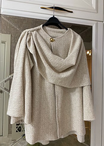 Zara model şallı hırka ceket - Görsel 2