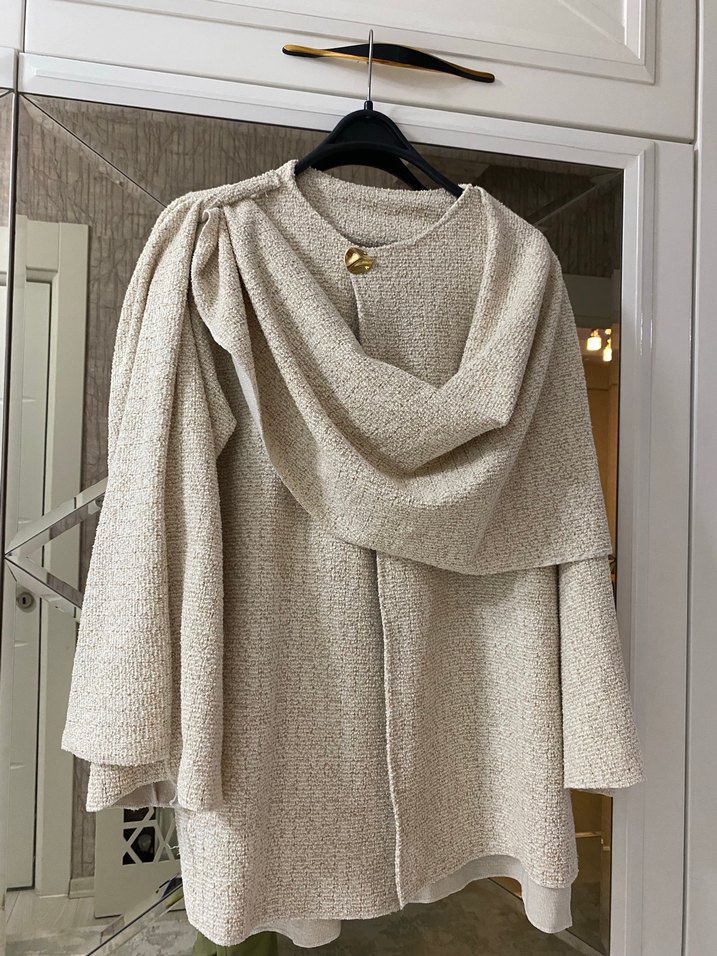 Zara model şallı hırka ceket - Görsel 2