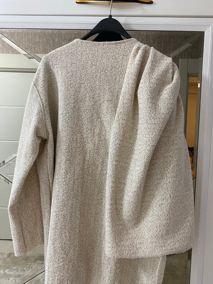 Zara model şallı hırka ceket - Görsel 4
