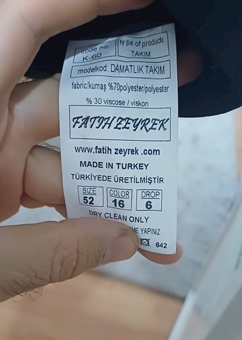 Düğmeli Siyah Erkek Takım Elbise - Görsel 5