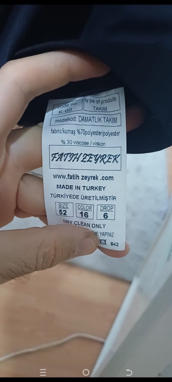 Düğmeli Siyah Erkek Takım Elbise - Görsel 5