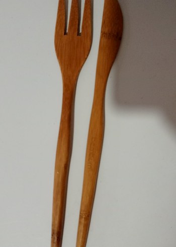 bambu Çatal ve Bıçak Seti - Görsel 3