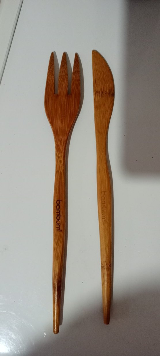 bambu Çatal ve Bıçak Seti - Görsel 2