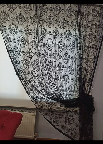 Desenli Siyah Perde - Görsel 6