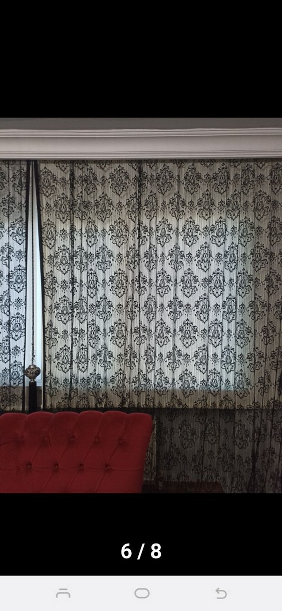 Desenli Siyah Perde - Görsel 5