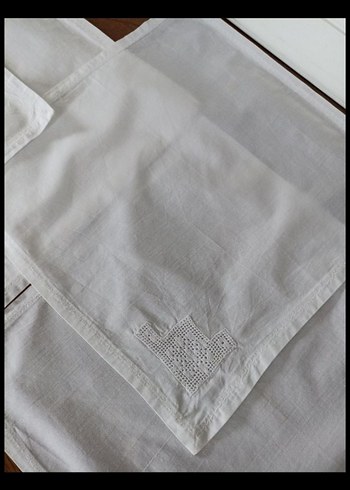 Geleneksel Nakışlı Beyaz 6 lı Servis Peçetesi - Görsel 4