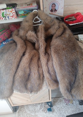 Kahverengi Kürk Detaylı Midi Kadın Mont - Görsel 9