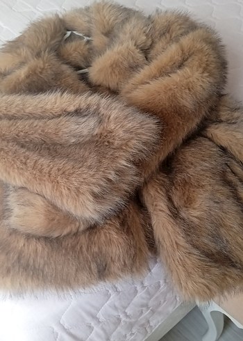 Kahverengi Kürk Detaylı Midi Kadın Mont - Görsel 7