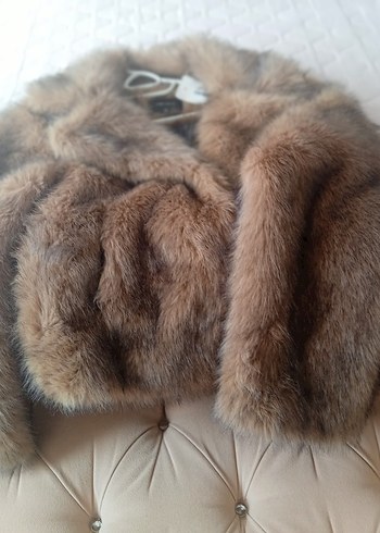 Kahverengi Kürk Detaylı Midi Kadın Mont - Görsel 2