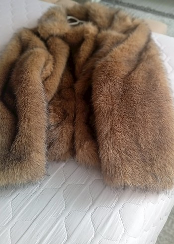 Kahverengi Kürk Detaylı Midi Kadın Mont - Görsel 3