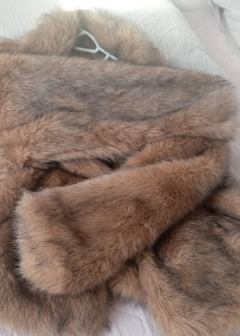 Kahverengi Kürk Detaylı Midi Kadın Mont - Görsel 6