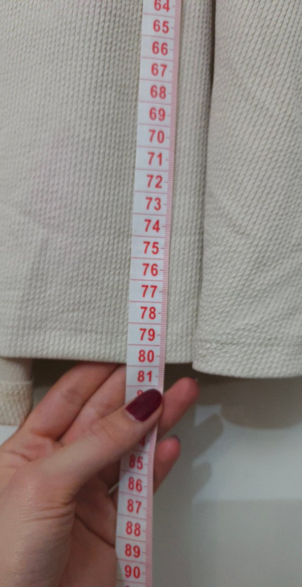 Bej Uzun  Salaş Esnek Etek - Görsel 3