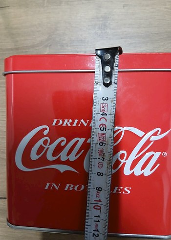 Kırmızı Coca-Cola Metal Kutusu - Görsel 2